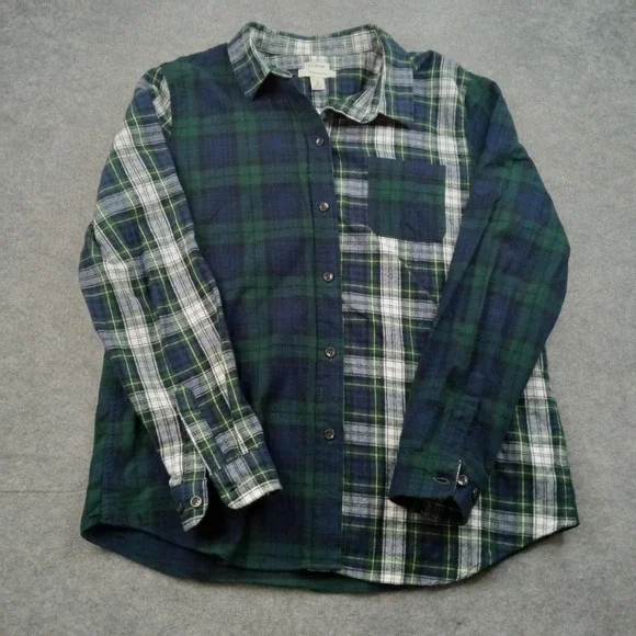 L.L. BEAN Mens Size L Red Cotton Button Down Shirt #0XL76